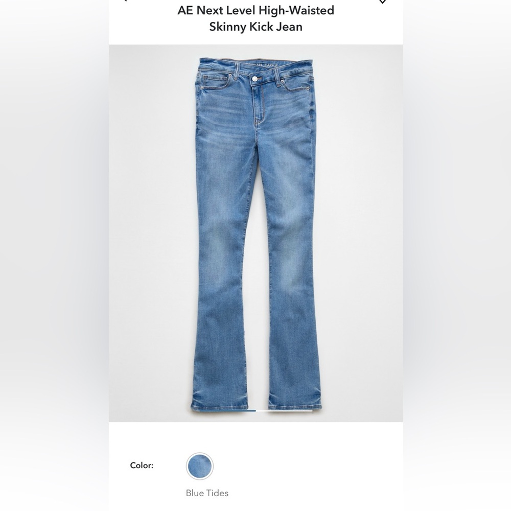 AMERICAN EAGLE Classic Blue Women's Flare Jeans